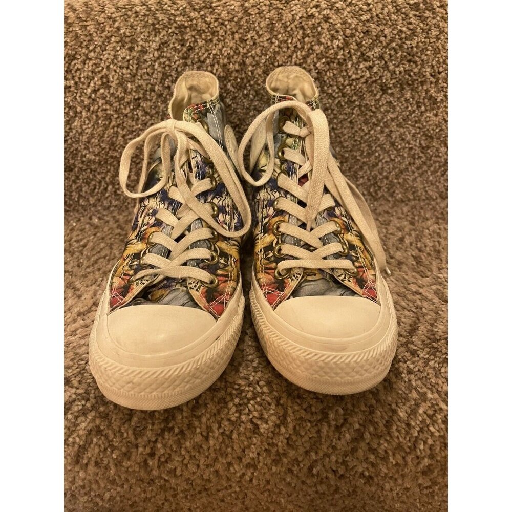 Converse Lux Floral Hidden Wedge Sneakers Womens Size 7 EUR 38